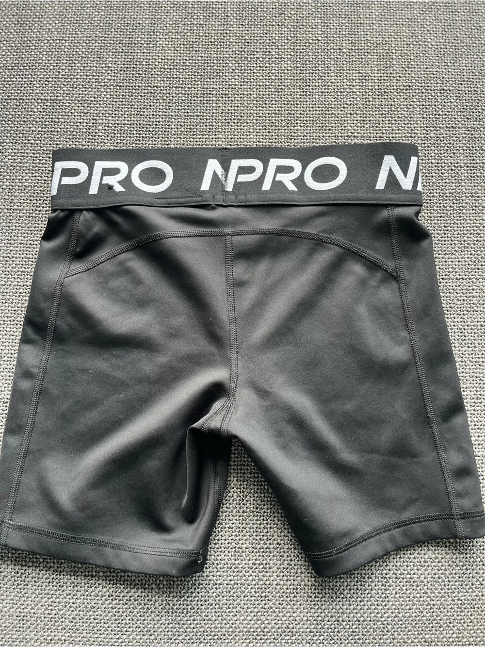 Nike Black High-Waist Logo Bike Shorts